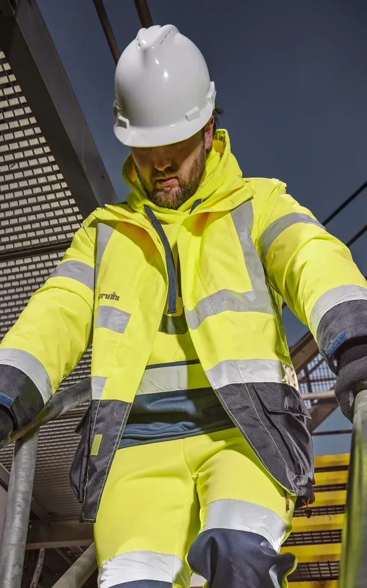 Branded hi-vis vest with company logo — hi-vis workwear printing Watford
